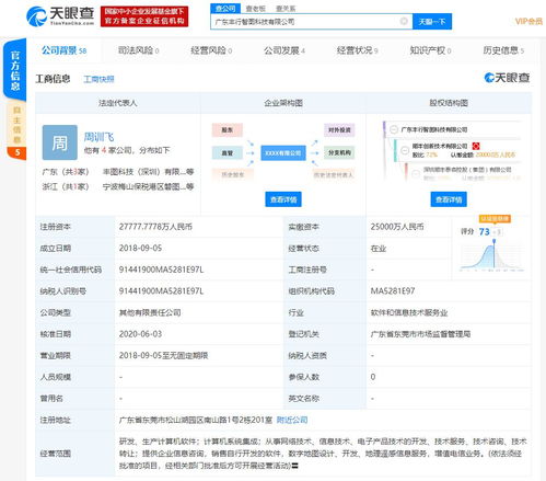 順豐旗下豐行智圖注冊資本增至2.78億元，深化計算機系統集成服務布局